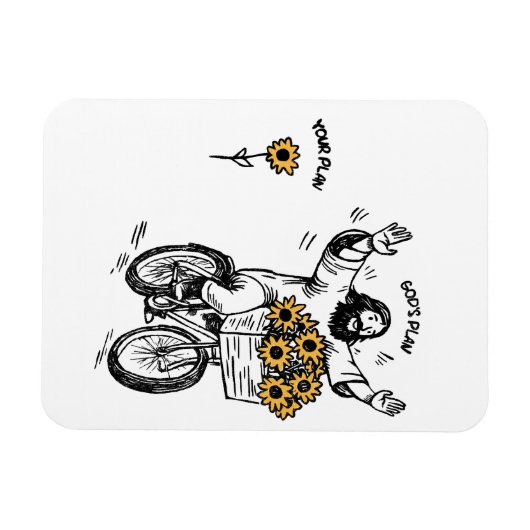 God’s Plan vs Your Plan マグネット (横)