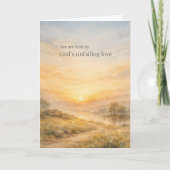 God’s Unfailing Love Christian Encouragement カード (正面)