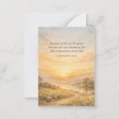 God’s Unfailing Love Christian Encouragement ノートカード (裏面)