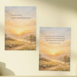 God’s Unfailing Love Christian Encouragement ノートカード