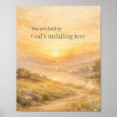 God’s Unfailing Love Christian Encouragement ポスター (正面)
