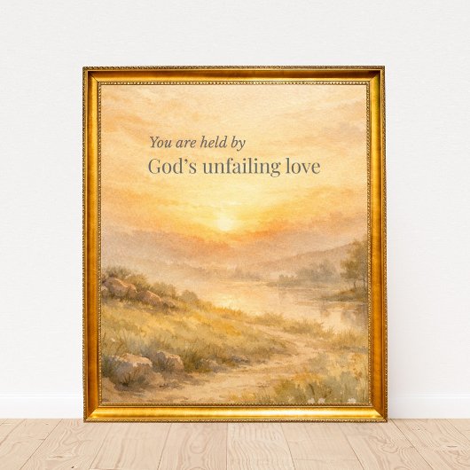 God’s Unfailing Love Christian Encouragement ポスター
