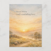 God’s Unfailing Love Christian Encouragement ポストカード (正面)
