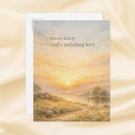 God’s Unfailing Love Christian Encouragement ポストカード