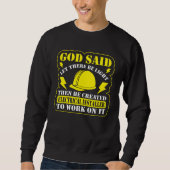 God Said Let There Be Light Electrical Engineer El スウェットシャツ (正面)