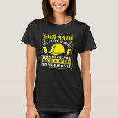 God Said Let There Be Light Electrical Engineer El Tシャツ (正面)