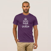 GOD SAVE THE QUEER - WHITE -.png Tシャツ (正面フル)