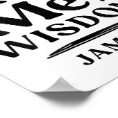 God Says Ask Me For Wisdom James 1 5 Christian (on ポスター (角)