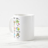 God Says I Am Be Kind Autism Awareness Sped Women コーヒーマグカップ (正面左)
