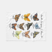 God Says I Am Bible Verse Religious Christian Butt フリースブランケット (正面(横))