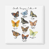 God Says I Am Bible Verse Religious Christian Butt マグネット (正面)