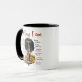 God Says I AM Black Christian Women Melanin Sista マグカップ (正面左)