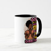 God Says I AM Black Christian Women Melanin Sista マグカップ (正面右)