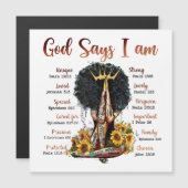 God says I am black women melanin Christian sista (正面/裏面)