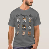 God Says I Am Cat Funny Cats Lover Bible Verse Chr Tシャツ (正面)