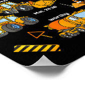 God Says I Am Christian Bible Verses Boys Construc ポスター (角)