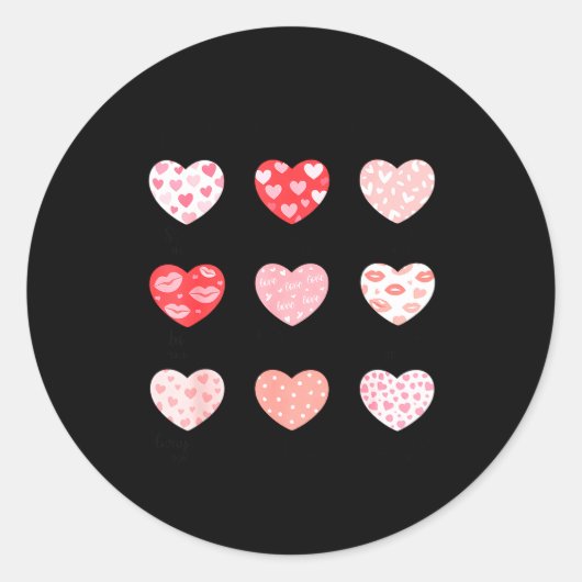 God Says I Am Christian Faith Heart Valentine Jesu ラウンドシール (正面)