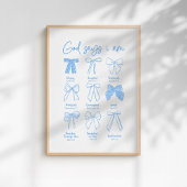 God Says I am Christian Wall Art ポスター