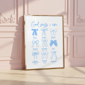 God Says I am Christian Wall Art ポスター
