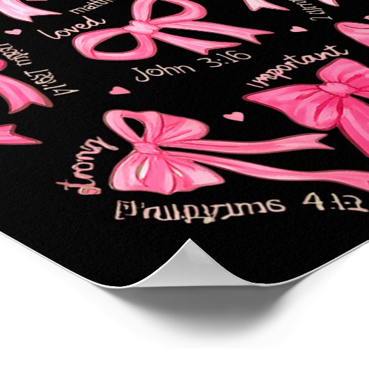 God Says I Am Coquette Bow Coquette Bow Fall Valen ポスター (角)