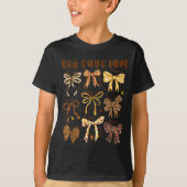 God Says I Am Fall Coquette Bow Thanksgiving Chris Tシャツ (正面)