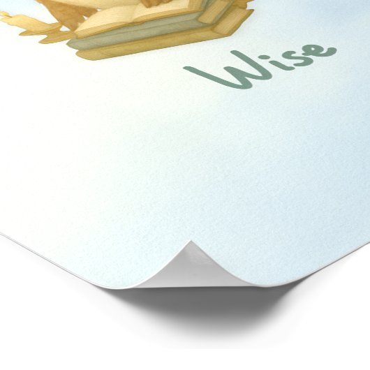 God Says I Am – Scripture Declaration Nursery Wal ポスター (角)