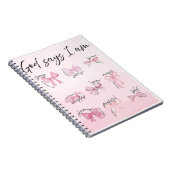 "God says I am..." Spiral Notebook ノートブック (右側)