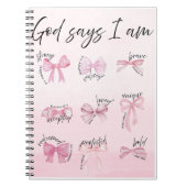 "God says I am..." Spiral Notebook ノートブック (正面)