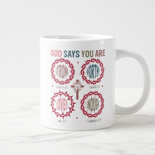 God Says You Are ジャンボコーヒーマグカップ (右)