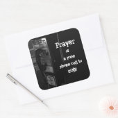 God Stickersに電話を払う スクエアシール (封筒)