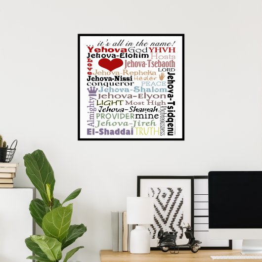 God-Subway Artの名前 ポスター (ホームオフィス)