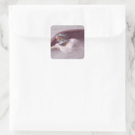 God the Father Renaissance Devotional Design スクエアシール (バッグ)