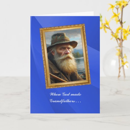 God threw away the Grandfather mold カード (黄色い花)