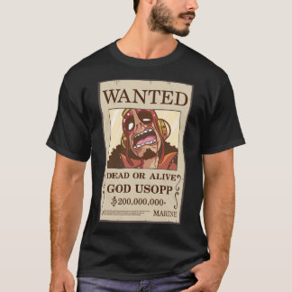 God Usopp Wanted Poster 1 Tシャツ