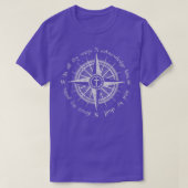 God Will Direct Your Path Compass Religion Christi Tシャツ (デザイン正面)