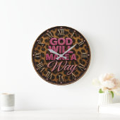 God Will Make a Way ラージ壁時計 (ホーム)