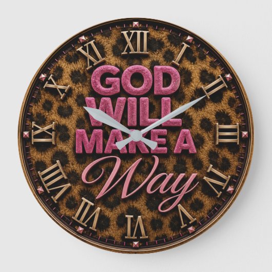 God Will Make a Way ラージ壁時計 (正面)