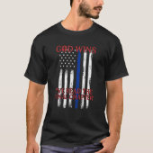 God Wins I ve Read The Final Chapter American Flag Tシャツ (正面)