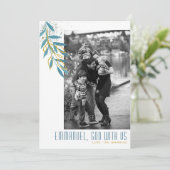 God With Usティール(緑がかった色)&金ゴールド葉宗教的写真 シーズンカード (スタンド正面)