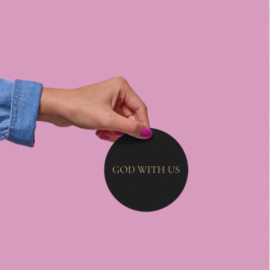 GOD WITH US – Christmas Sticker ラウンドシール