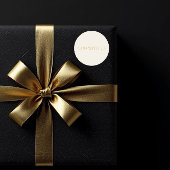 GOD WITH US Cream Christmas Sticker #2 ラウンドシール