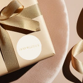 GOD WITH US Cream Christmas Sticker #2 ラウンドシール