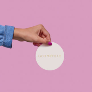 God With Us Sticker #2 ラウンドシール