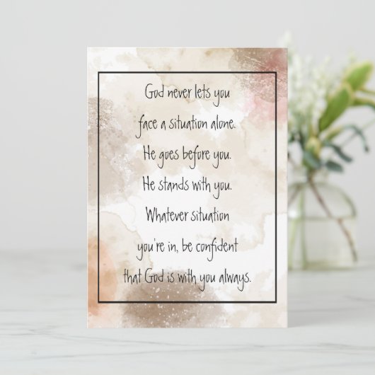 God With You Always Never Alone Inspirational   (スタンド正面)