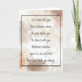 God With You Always Never Alone Inspirational   カード (正面)