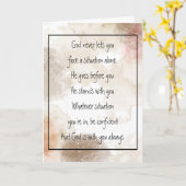 God With You Always Never Alone Inspirational カード (黄色い花)