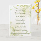 God With You Always Never Alone Inspirational Ca カード (黄色い花)