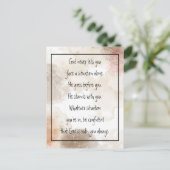 God With You Always Never Alone Inspirational   Po ポストカード (スタンド正面)