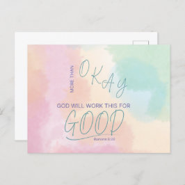 God Works All Things for Good Postcard ポストカード