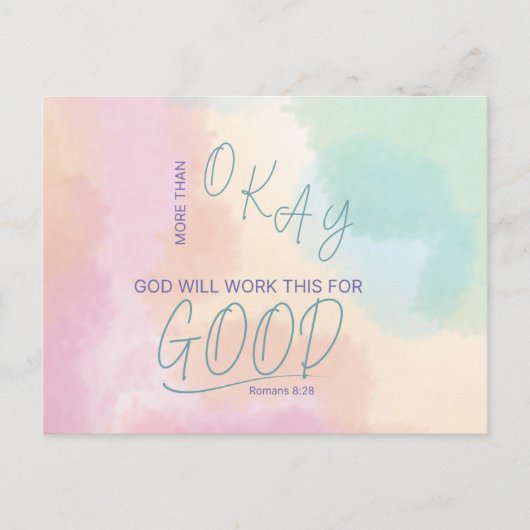 God Works All Things for Good Postcard ポストカード (正面)